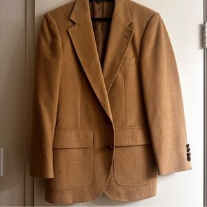 Anthony Bentley Grodins Camel Wool Blazer | Made in USA | Vintage Luxury Jacket